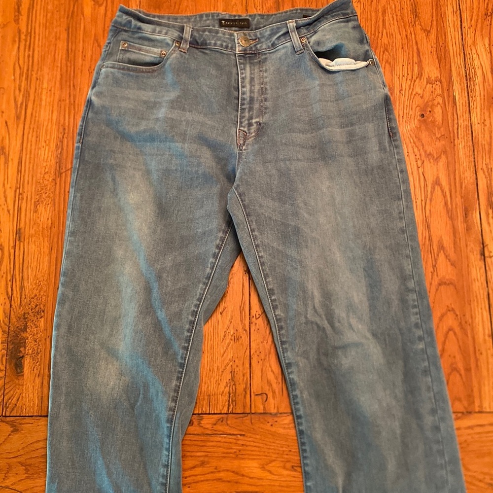 American tall light wash jeans size 34/36